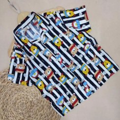 تصویر پیراهن هاوایی پسرانه نخی 