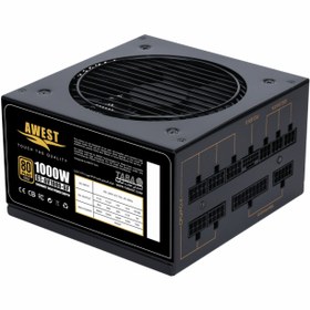 تصویر پاور کامپیوتر اوست مدل AV1000-GF AWEST AV1000-GF Computer Power Supply