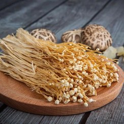 تصویر قارچ انوکی خشک شده بسته 50 گرمی Dried Enoky mushroom