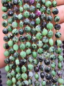 تصویر ریسه سنگ زئوسیت سکه ای تراش دار 