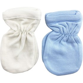 تصویر دستکش نوزادی کش دار طرح ساده Dody Baby Baby Gloves code:041