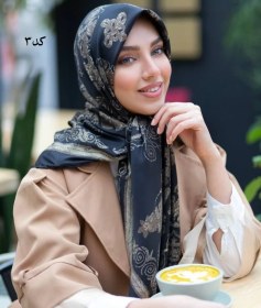 تصویر روسری ابریشم توییل دست دوز وارداتی 