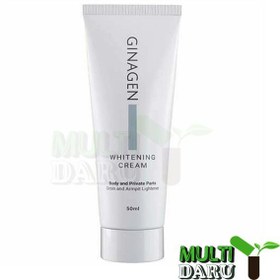 تصویر کرم روشن کننده و ضد لک نواحی حساس بدن ژیناژن حجم ۵۰ میلی لیتر 