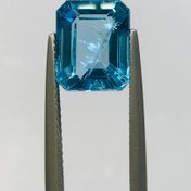 تصویر نگین توپاز آبی سوییسی اصل سایز 11*9 