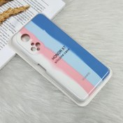 تصویر قاب گوشی آنر مدل X7 سیلیکونی رنگین کمانی 