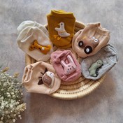 تصویر جوراب نوزاد _ کودک فانتزی عروسک برجسته کد ۰۲ - کد Beauty baby socks