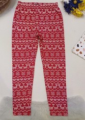 تصویر شلوار بچه گانه شیک طرح کریسمس مناسب 6 تا 7 سال Stylish children's pants with Christmas design, suitable for 6 to 7 years