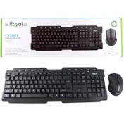تصویر کیبورد و ماوس بی سیم رویال مدل KM-815 ا Royal KM-815 Wireless Keyboard and Mouse Royal KM-815 Wireless Keyboard and Mouse