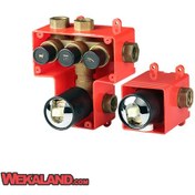 تصویر شیر مرکزی حمام توکار کی دبلیو سی مدل ورونا تیپ 4 