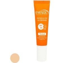 تصویر ضد آفتاب دور چشم رنگی آیسول SPF30 Physical Eye UV Defense Tinted Cream SPF30 eyesol