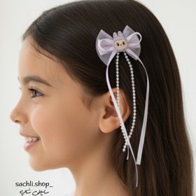 تصویر گیره مو لبوبو - زرد 