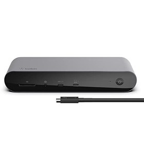 تصویر داك Belkin Thunderbolt 4 Dock Pro, Single 8K @ 60Hz, Dual 4K Display Compatible, 2 X Thunderbolt 4 Port, 2 X Hdmi Port, 90W Power Delivery Pd, audio in/out, سازگار با Macbook Pro, Xps, و بیشتر - ارسال 20 روز کاری - ارسال 20 روز کاری 