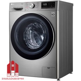 تصویر ماشین لباسشویی الجی V5 سیلور 10کیلو مدل F4V5RGP2T 