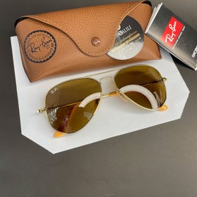 تصویر عینک آفتابی ریبن خلبانی مدل Ray ban RB3689 طلایی 