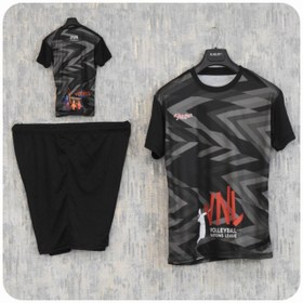 تصویر پیراهن و شورت والیبال طرح VNL Volleyball shirt and shorts