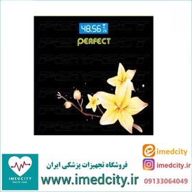 تصویر ترازو دیجیتال وزن کشی خانگی پرفکت (Perfect) طرح گل ارکیده 