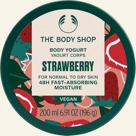 تصویر ماست بدن توت فرنگی بادی شاپ The Body Shop 