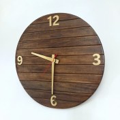 تصویر ساعت دیواری چوبی کد HG-129 