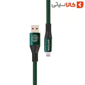 تصویر کابل شارژ و تبدیل USB به لایتنینگ (آیفون) جگوار Charging cable and converting USB to lighting (iPhone)