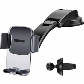 تصویر هولدر چندکاره بیسوس Baseus Easy Control Clamp Car Mount Holder Set SUYK000001 شفاف 