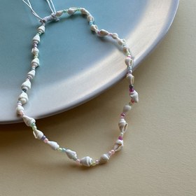 تصویر گردنبند صدف ریز رنگی 