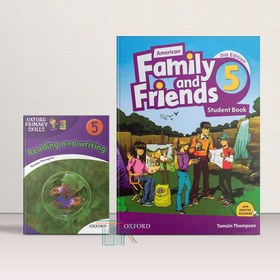 تصویر پک کتاب امریکن فمیلی اند فرندز 5 ویرایش دوم + کتاب ریدینگ اند رایتنیگ | American Family and Friends 5 2nd Edition + Reading-Writing Book Pack American Family and Friends 5 2nd Edition + Reading-Writing Book Pack