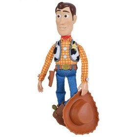 تصویر عروسک وودی سخنگو از انیمیشن داستان اسباب‌بازی با ارتفاع 16 اینچ برند general Toy Story Talking Woody Doll 16 inch