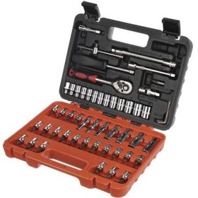 تصویر مجموعه 53 عددی آچار و سری بکس و پیچ گوشتی مدل G-10025 Satagood G-10025 Ratchet Wrench And Sockets And Screwdriver Set 53 PCS