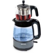 تصویر چای ساز قوری روی کتری میگل GTS 070 Migel GTS 070 - B Tea Maker with extra teapot