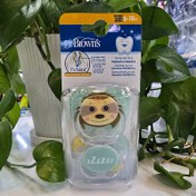 تصویر پستانک ارتودنسی دو عددی طرح شیر 6تا18 ماه دکتر براونز 