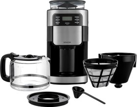 تصویر SENCOR Coffee machine built-in coffee grinder (200 g) LCD display 12 cups jug 1.5 L. - ارسال 15 الی 20 روز کاری 