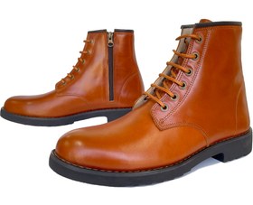 تصویر بوت چرم مردانه آلپ عسلی - عسلی / 4 mens boot leather