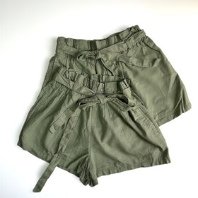 تصویر شلوراک لینن سبز 