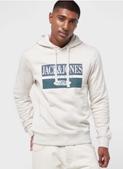 تصویر هودی لوگو برند jack & jones 