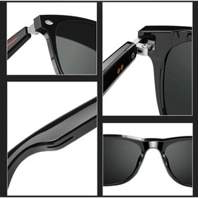 تصویر عینک آفتابی هوشمند بلوتوثی مدل Smart sunglasses E13 