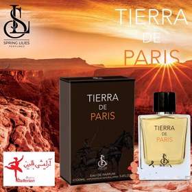 تصویر ادکلن مردانه اسپرینگ لیلیز مدل Tierra De Paris حجم 100 میل Tierra De Paris