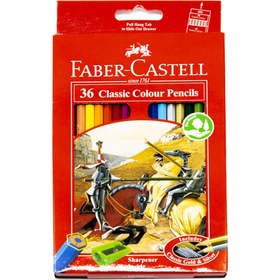 تصویر مداد رنگی فابر کاستل 36 رنگ جعبه مقوایی 115856 Faber_castell