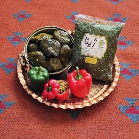 تصویر سبزی دلمه خشک ژینا درجه یک و اعلا 250 گرمی از کویر خراسان 