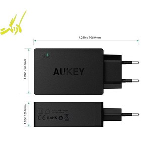 تصویر شارژر دیواری آکی مدل aukey PA-y2 