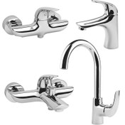 تصویر ست 4تیکه شیرالات کسری مدل هیرمند 