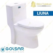 تصویر توالت فرنگی برند گلسار GOLSAR مدل آستر 