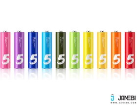 تصویر باتری قلمی رنگین کمانی شیائومی Xiaomi Rainbow Zi5 AA 1.5 V Battery Pack Of 10 