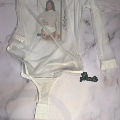 تصویر بادی زنانه توری آستین دار یقه دار1392 