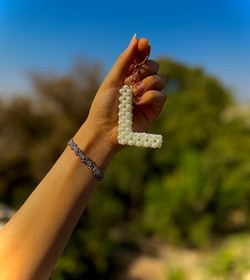 تصویر دسته کلید حروف مروارید - D / متوسط 