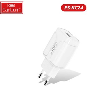 تصویر شارژر دیواری ارلدام مدل ES-KC24 به همراه کابل Earldom ES-KC24 WALL CHARGER