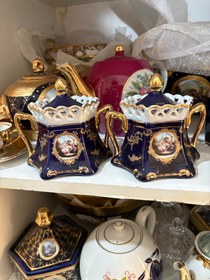 تصویر قندان چینی سورمه ای 