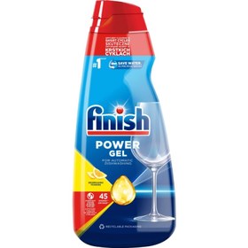 تصویر ژل ماشین ظرفشویی فینیش Finish مدل Power Gel رایحه لیمو حجم 900 میل 