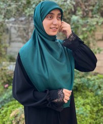 تصویر روسری حریرابریشم سبز - ۱ 