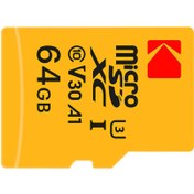 تصویر کارت حافظه MicroSDXC کداک مدل Kodak UHS-I U3 A1 UL V30 ظرفیت 64 گیگابایت Kodak UHS-I U3 UL A1 V30 64GB MicroSDXC + SD adapter