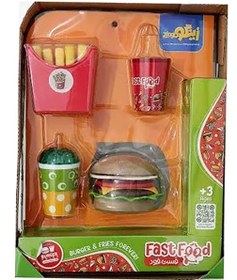 تصویر اسباب بازی «فست‌فود - برگر و سیب‌زمینی» Zingo Toys Fast food - burgers and fries